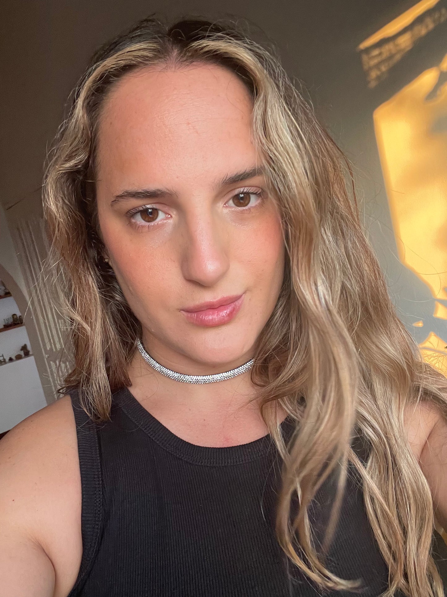 Choker Plateada Glow