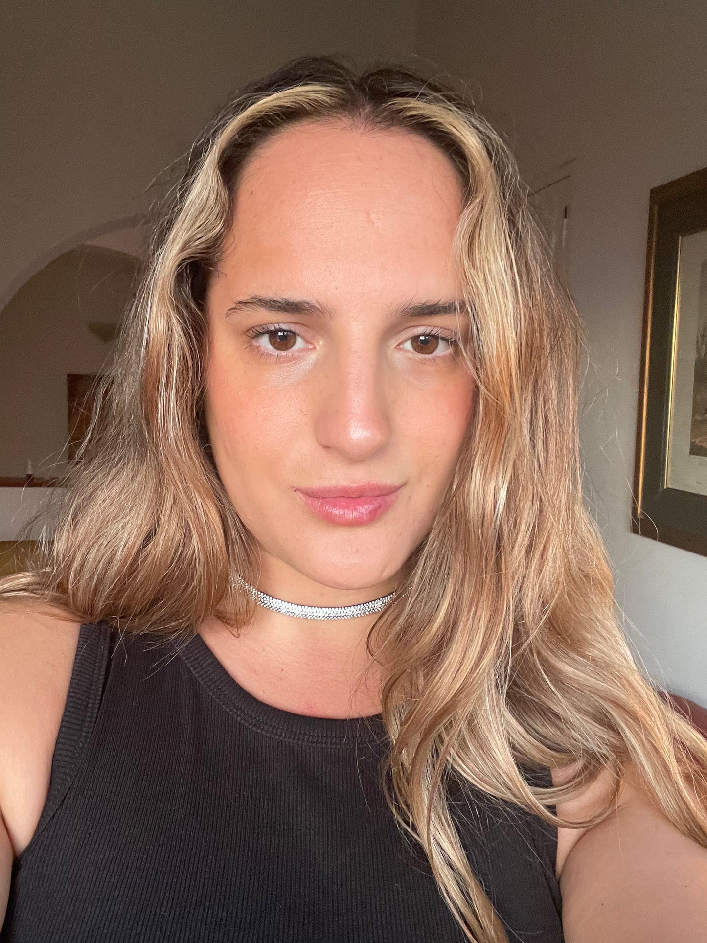 Choker Plateada Glow