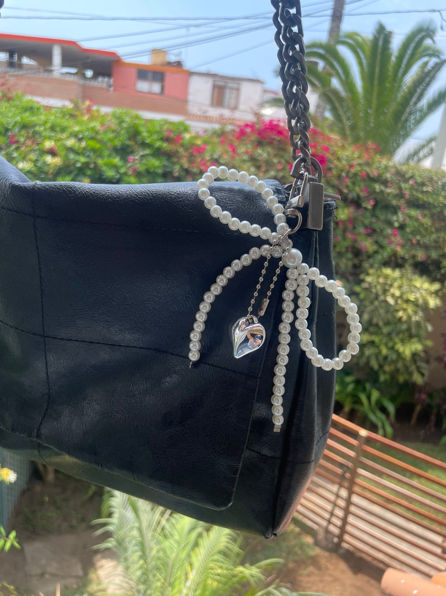 Keychain Moña de Perlas