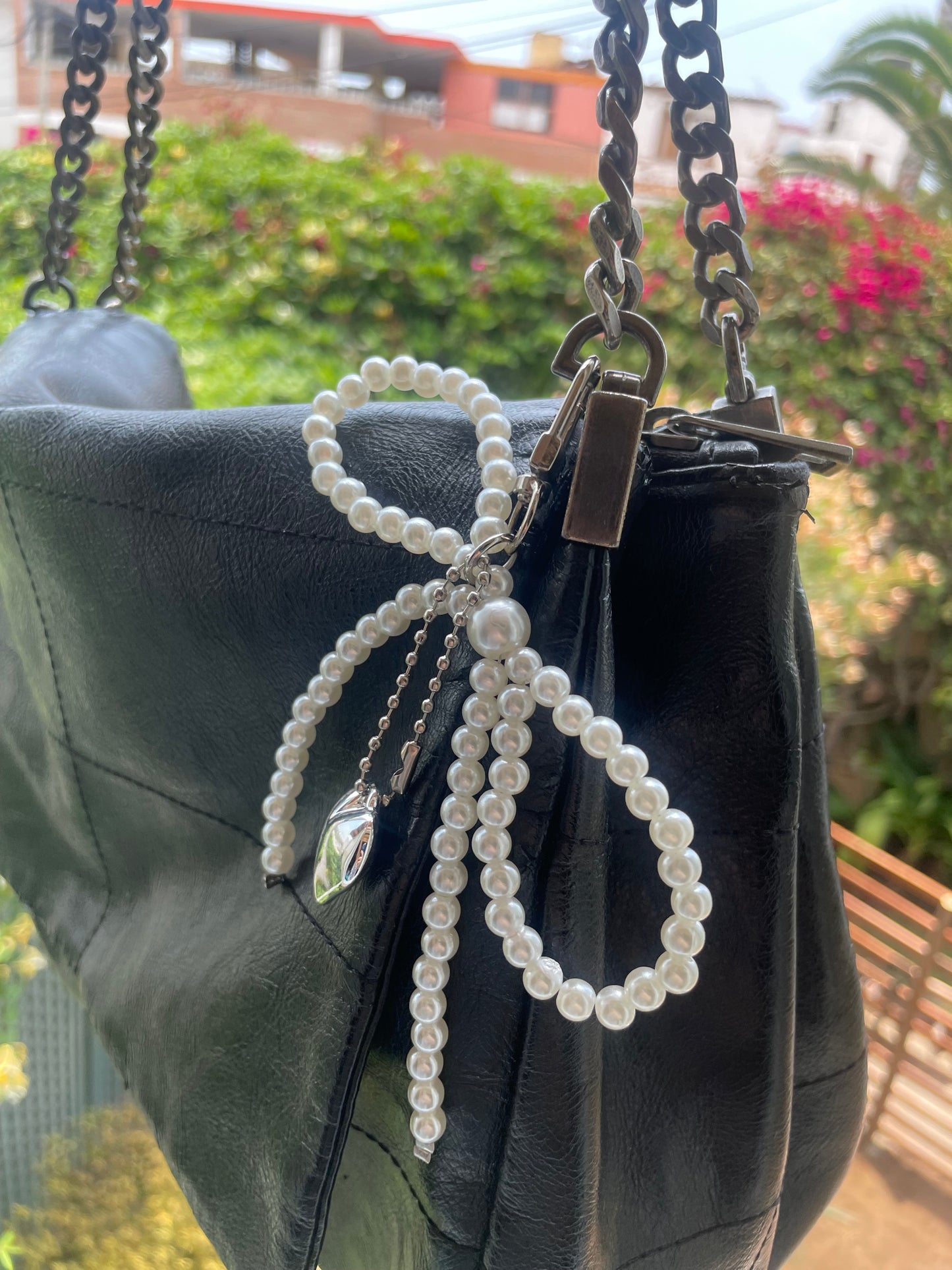 Keychain Moña de Perlas