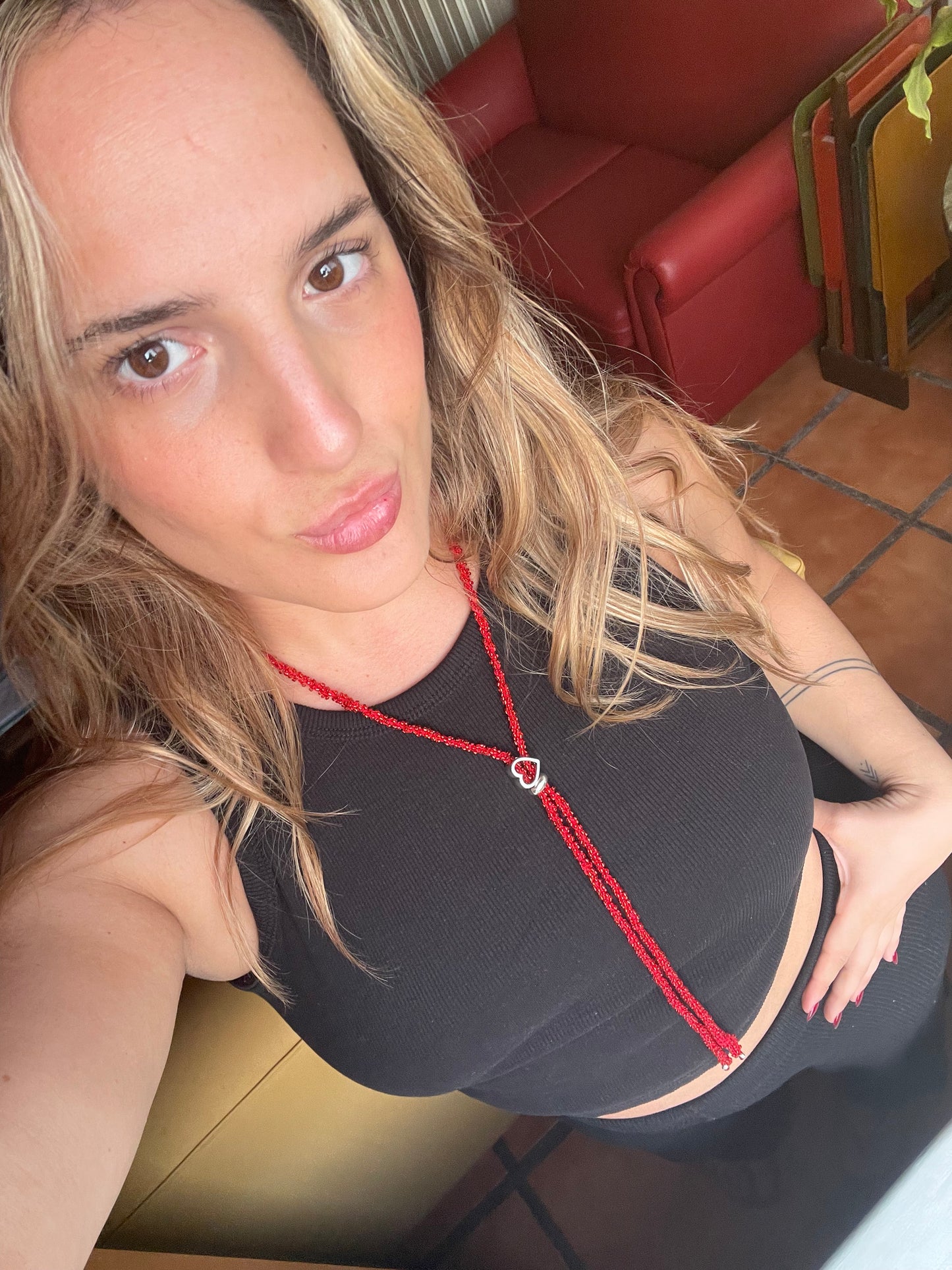 Corbatin Luly Rojo
