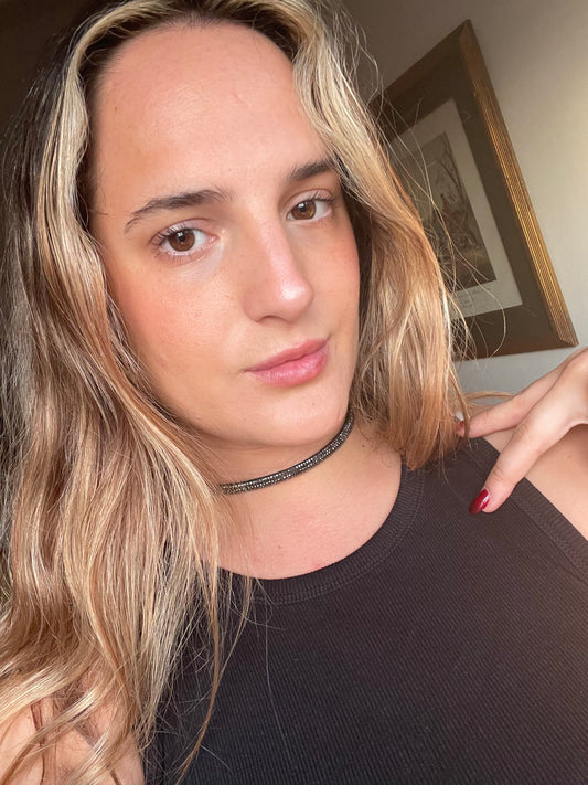 Choker Negra Glow