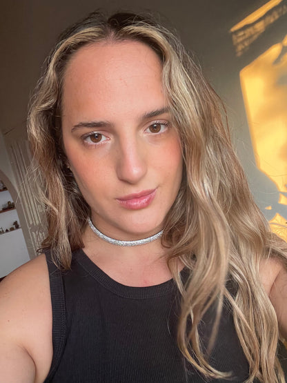 Choker Plateada Glow